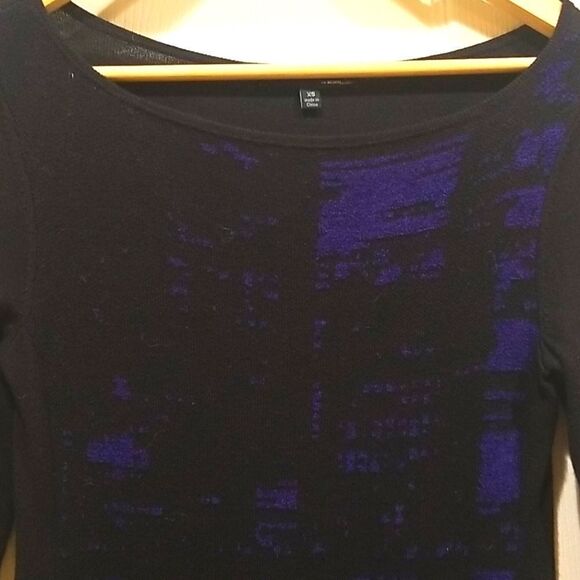 Elie Tahari Black Sweater Dress Size Xs - Picture 2 of 6